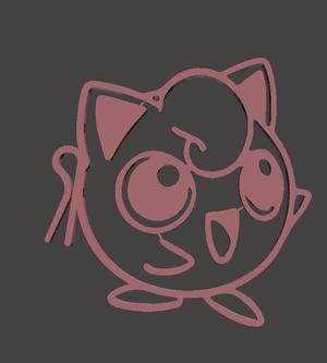 Jigglypuff Pokemon Cup Marker