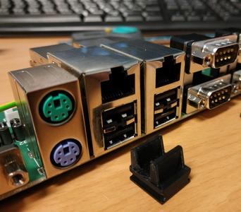 Double USB dust plug