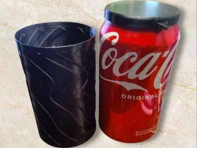 Wavy Soda 12 oz Can Koozie Cooler TPU Vase Mode