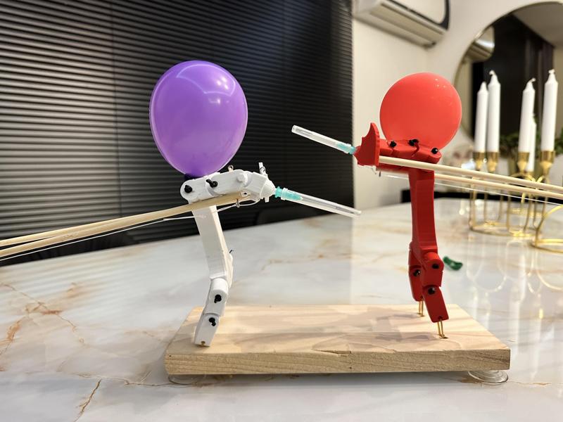 Bamboo Sword and Shields Popping Baloons Muppet Board Game