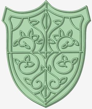 Medieval shield cookie cutter