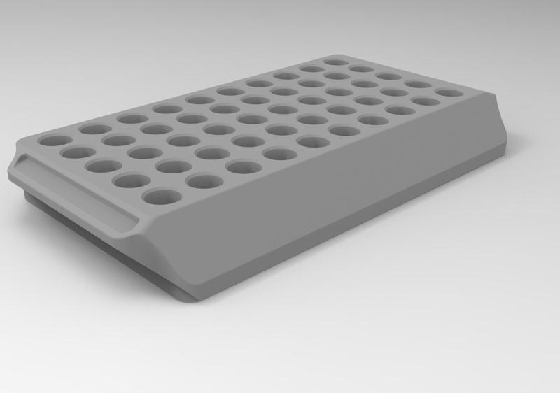 Unmarked reloading tray, .308 (.473") Casehhead diameter.  .49" actual.  MasterChief Edition!