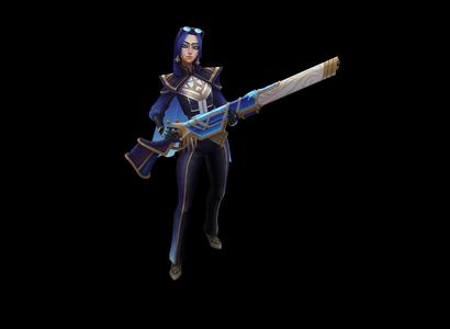 Prestige Arcane Commander Caitlyn League of Legends 3D print model