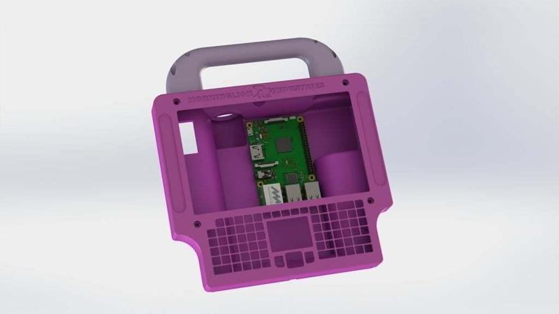 7" Touchscreen with Keyboard Rugged Raspberry Pi Tablet