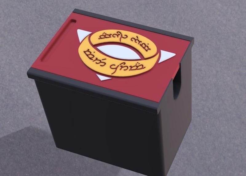 LOTR LID Mtg deck box for 120 sleeved cards commander