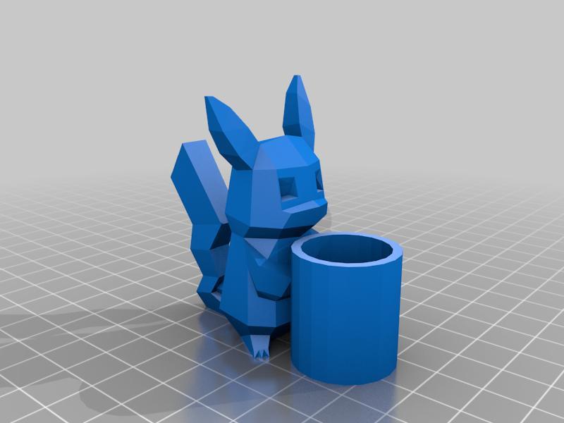Low Poly Pikachu Plant Pot