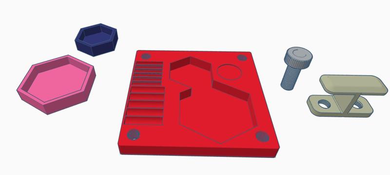 customizable clamp on surface