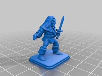  HeroQuest Elf Short Sword Starting Equipment