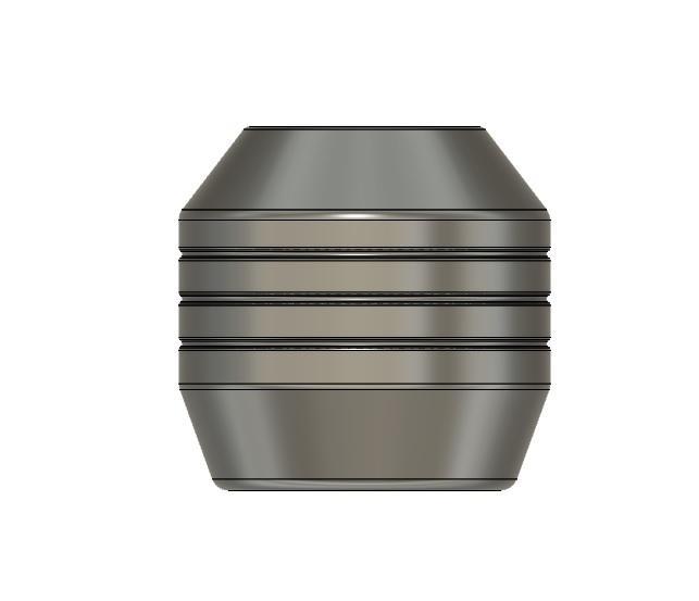 Vase Angle Ribbed 