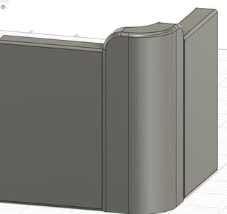 Rounded corner molding
