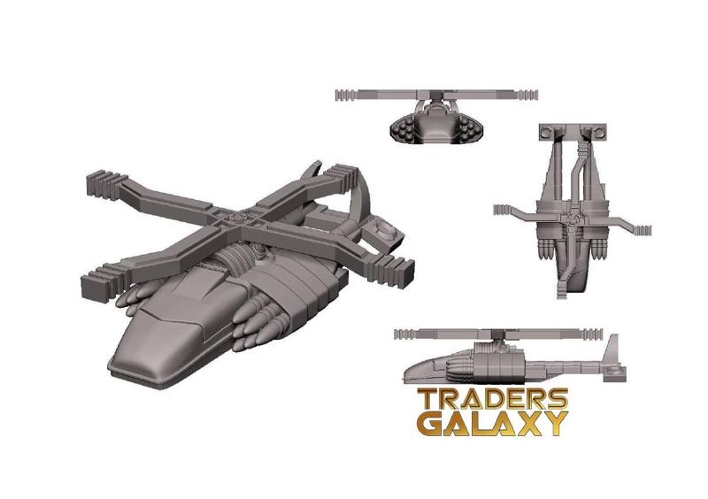 Snake Corp Attack Chopper 10mm Scale