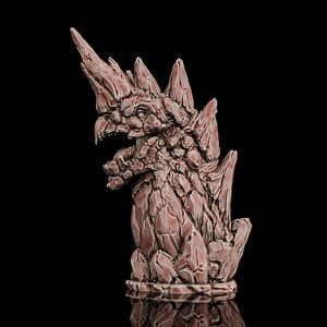 Stone Dragon bust (Pre-Supported)