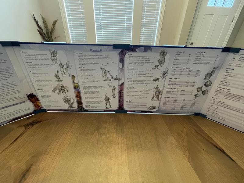 Dungeon Master Screen Clip - Straight