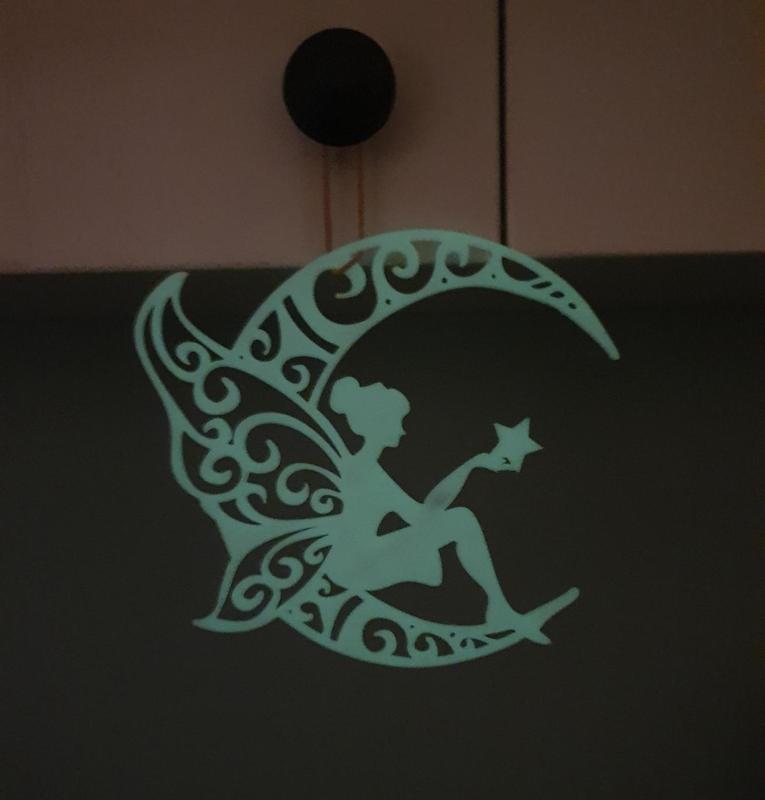Fairy on the moon with star