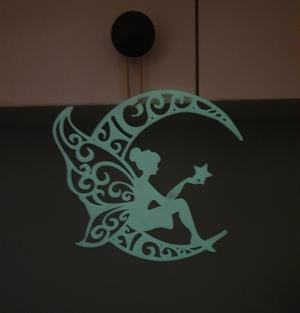 Fairy on the moon with star