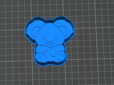 Panda - Cutter - Cookie - 2 parts