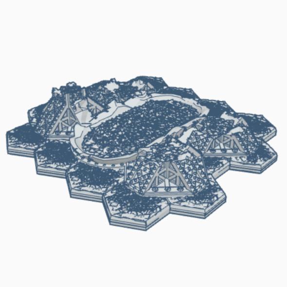 Tech Cult Destroyed Storage Tank 2 With Hex Base