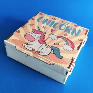 Unicorn box. 150x150x50. Laser cut.