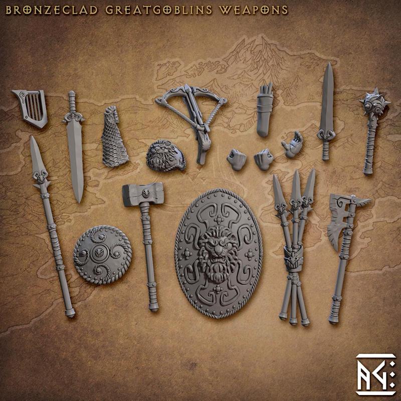 Standalone Weapons and Hands (Bronzeclad Greatgoblin)