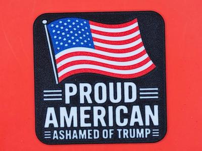 Proud American - Ashamed Of Trump coasters