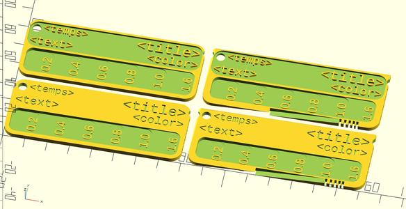 Even More Customizable Filament Swatch