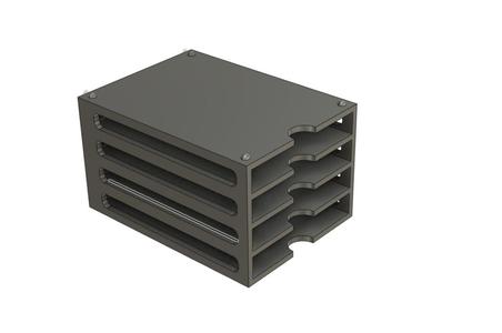 STACKABLE HARD DRIVE STORAGE