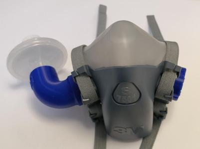 Anaesthesia circuit filter adaptor for 3M elastomeric respirators
