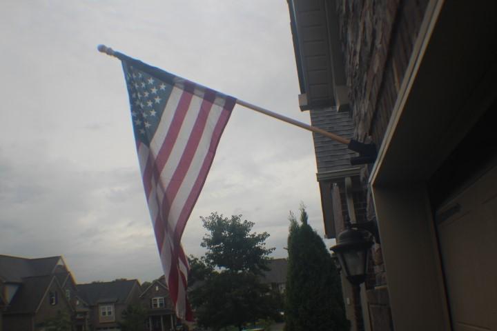 Reinforced Flag Pole Holder for Wall