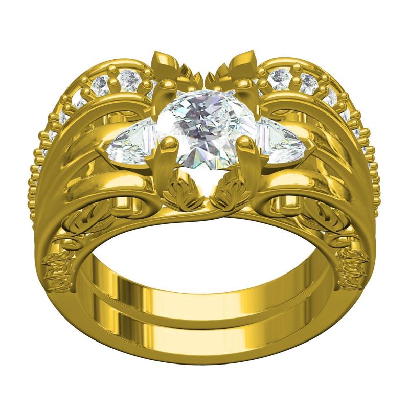 Gorgeous Designer Bridal Ring Set