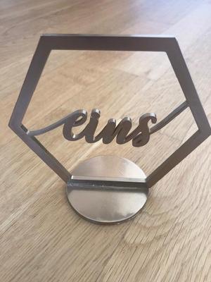 Tischnummern Hochzeit