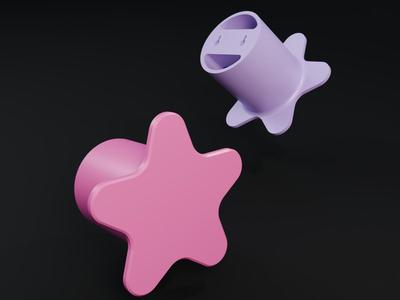 Star-shaped headband hanger
