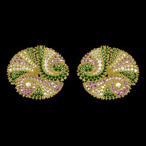 Beautiful Multicolor Diamond Stud Earring