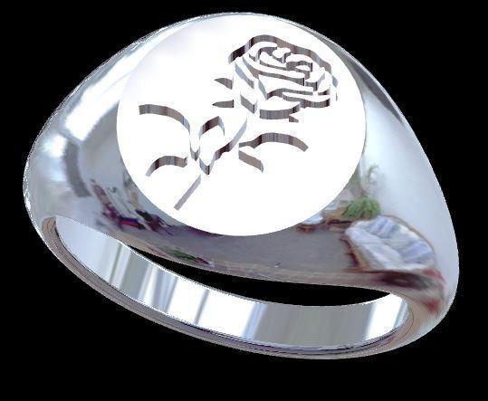 Rose Signet Ring