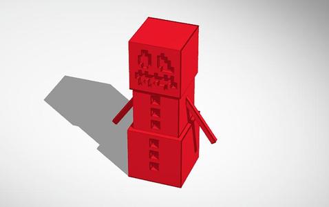 Minecraft snow golem (with pumpkin)