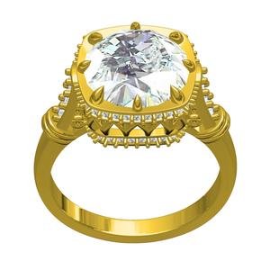 Beautiful Vintage Cathedral Engagement Ring for Women