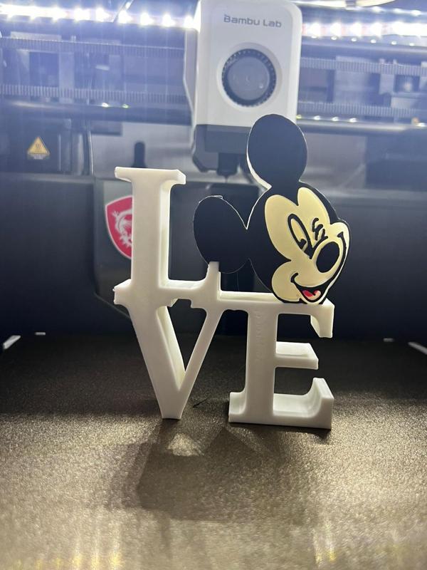 mickey mouse love ornament