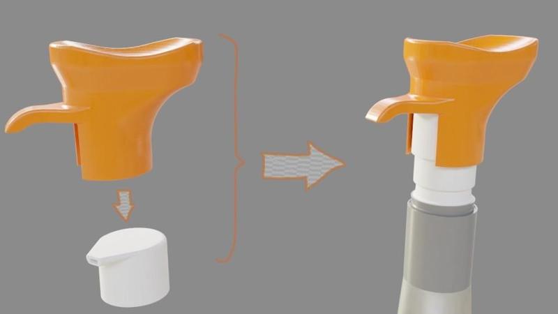 Appui-Coude pour kit distribution hydro-alcoolique
