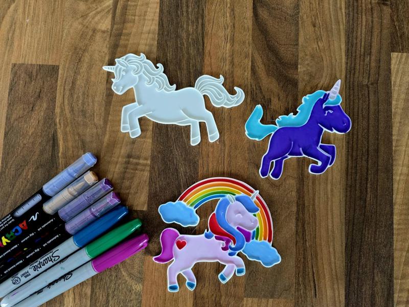 Unicorn Rainbow Coloring DIY Craft Pack Cute Fun