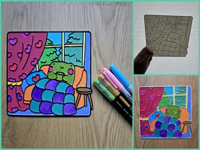Cozy Frog DIY Coloring NO AMS