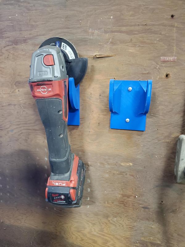 Cordless grinder wall mount