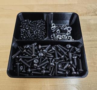 3-bowl screw and part storage