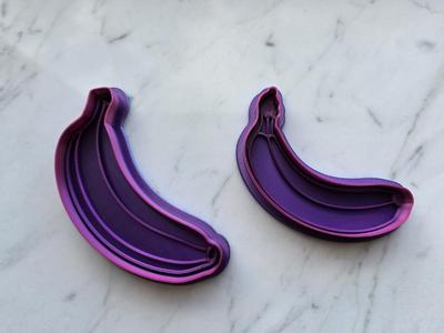 Banana Baking Shape Cookie Cutter Playdoh Sensory