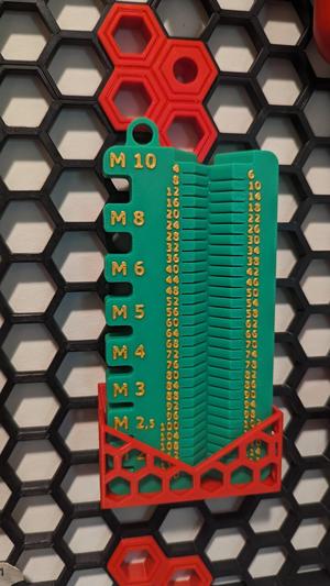 Screw measuring tool honeycomb wall bracket