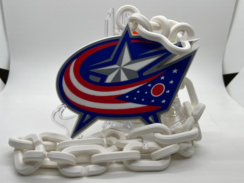 Columbus Blue Jackets Oversized Necklace