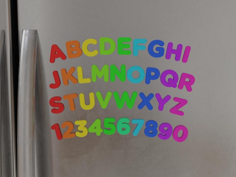 Magnetic Alphabet and Numbers