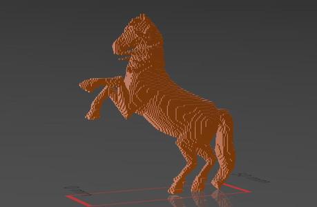 Horse 14 - Blocks - Perfect Design - Easy Print - Decor