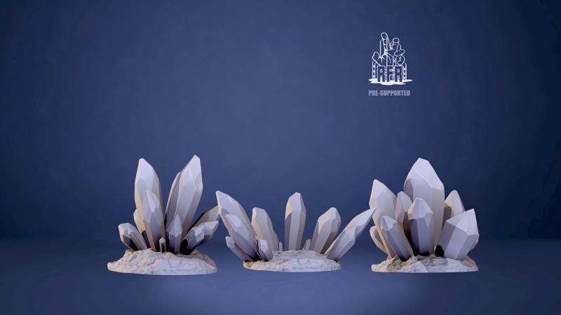 Crystal Scatter terrain - (pre-supported)