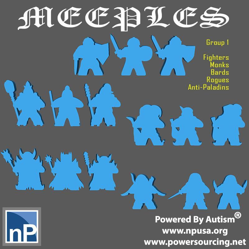 Fantasy Meeples - Set 1