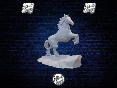 Horse 06 - Low Poly - Bust - Decor