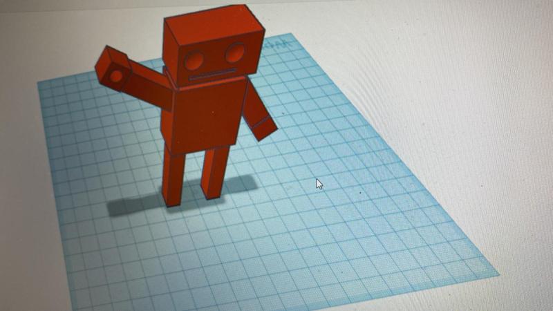 robot keychain